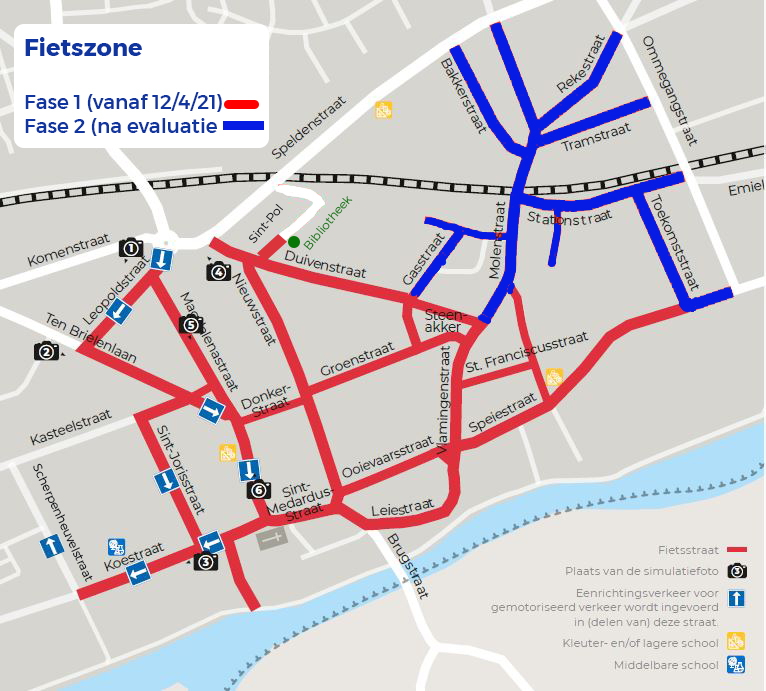 fietszone plan